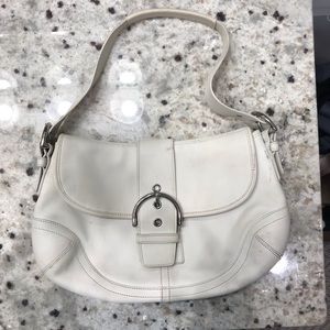 Coach White Shoulder Bag